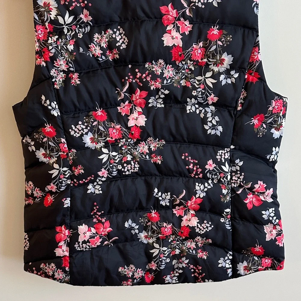 LOFT Floral Puffer Vest